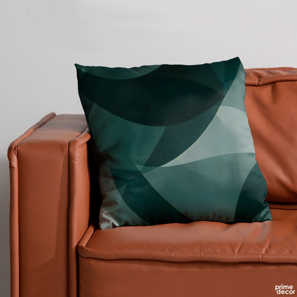 Symmetry Series - Green | Abstract Cushion #258 - Prime Décor