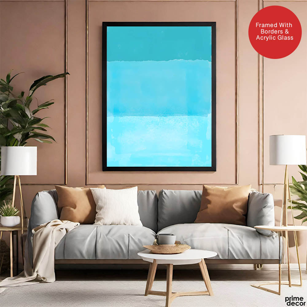 Blue Color Shades Design | Abstract Office Artwork #0025 - Prime Décor