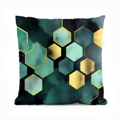 Symmetry Series - Green | Abstract Cushion #260 - Prime Décor