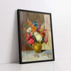 Pixelated Flower Bouquet Still Life Digital Painting (Single Panel) Floral Wall Art