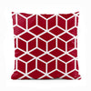 Symmetry Series - Red | Abstract Cushion #263 - Prime Décor