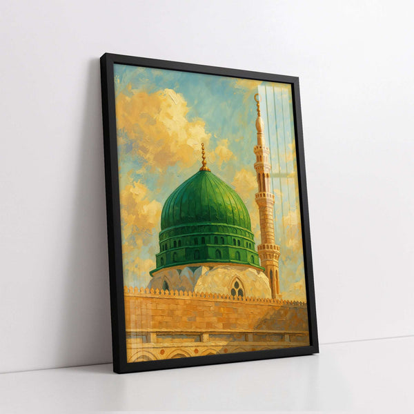 The Prophet's Mosque Digital Painting (Single Panel) Islamic Wall Art