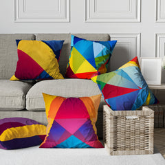 Symmetry Series - Spectrum (Set of 5) | Abstract Cushion #267 - Prime Décor
