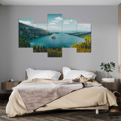Beautiful Hike In Lake (5 Panel) Nature Wall Art - Prime Décor
