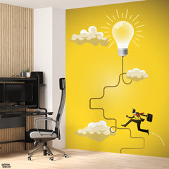 Man In Suit Heading Towards Success | Office Wallpaper Mural