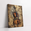 Vintage Cello on Old Sheet Music (Single Panel) Digital Painting Wall Art