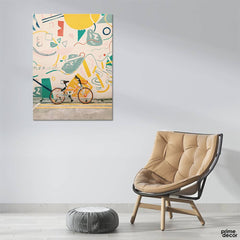 Bicycle Wall Graffiti (Single Panel) Graffiti Wall Art - Prime Décor