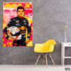 Max Verstappen Aesthetic Look With Helmet (Single Panel) Sports Wall Art