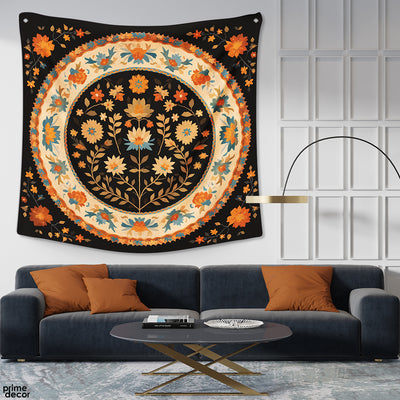 Beautiful Floral Cultural Artwork | Cultural Tapestry