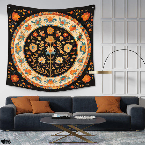 Beautiful Floral Cultural Artwork | Cultural Tapestry