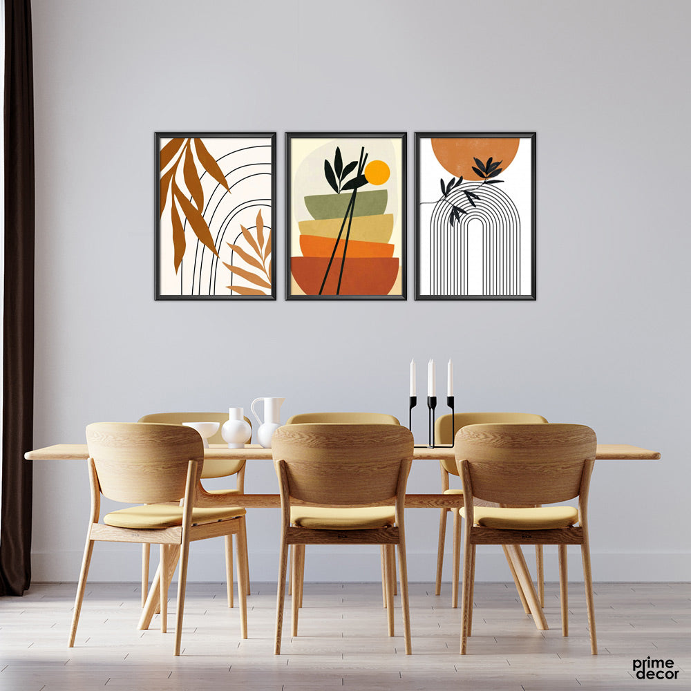 Small Stack Art Print (3 Panel) Abstract Wall Art On Sale - Prime Décor