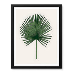 Dark Green Tropical Leaves Floral Design | Abstract Floral Artwork #0027 - Prime Décor