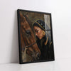 Indian Rani with Her Horse (Single Panel) Digital Painting Wall Art