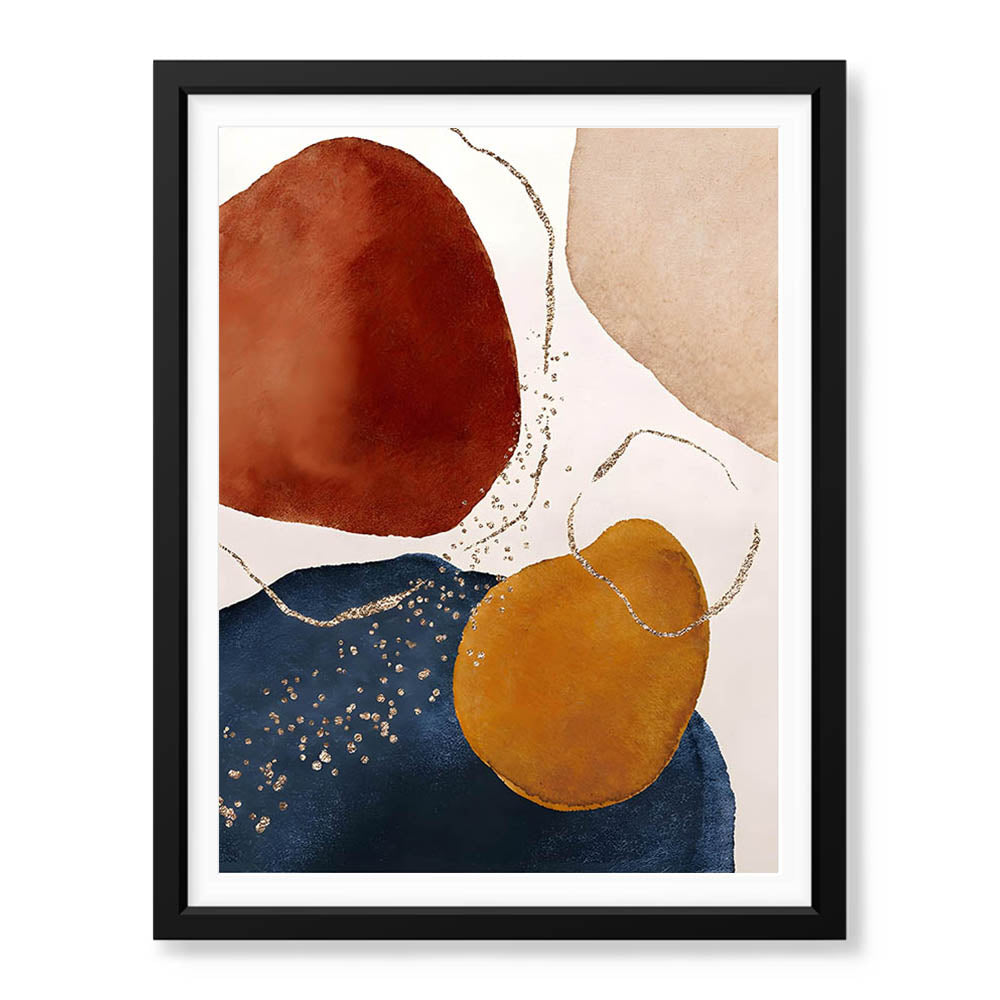 Colorful Abstract Design Over White Background | Abstract Office Artwork #00282 - Prime Décor