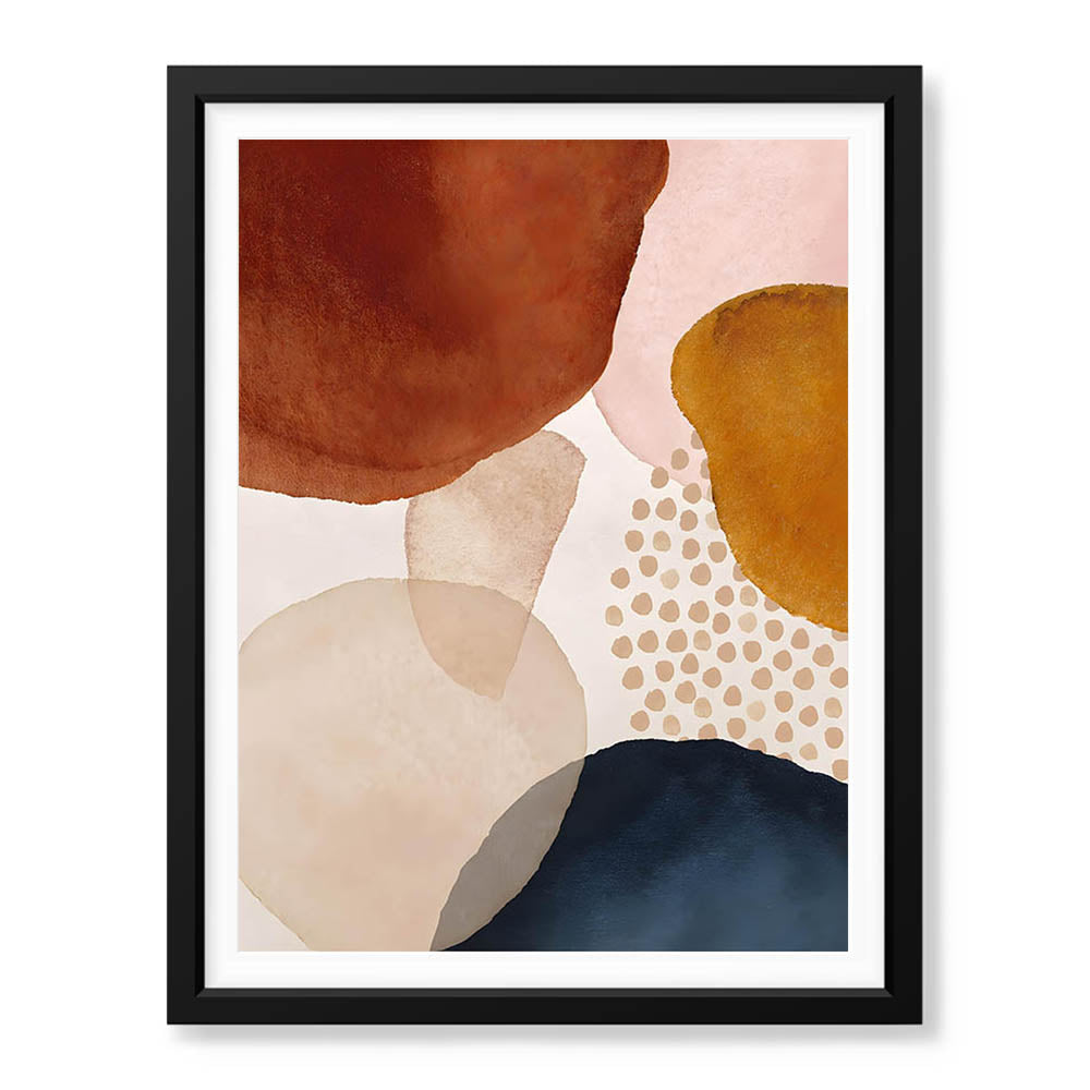 Colorful Abstract Design Over White Background | Abstract Office Artwork #00283 - Prime Décor