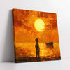 Sunset of Hope Digital Painting (Single Panel) Square Wall Art