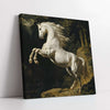 Stallion in the Woods Digital Painting (Single Panel) Square Wall Art