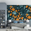 Peach Tones Hand Drawn Patterns | Floral Wallpaper Mural