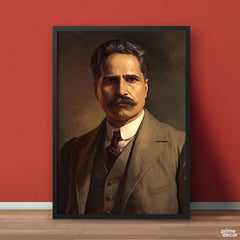 Allama Iqbal AI Generated Artwork | Figure Poster Wall Art - Prime Décor