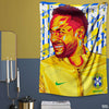 Neymar Junior Abstract Artwork | Sports Tapestry