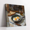 Sunny-Side Up Breakfast Digital Painting (Single Panel) Square Wall Art
