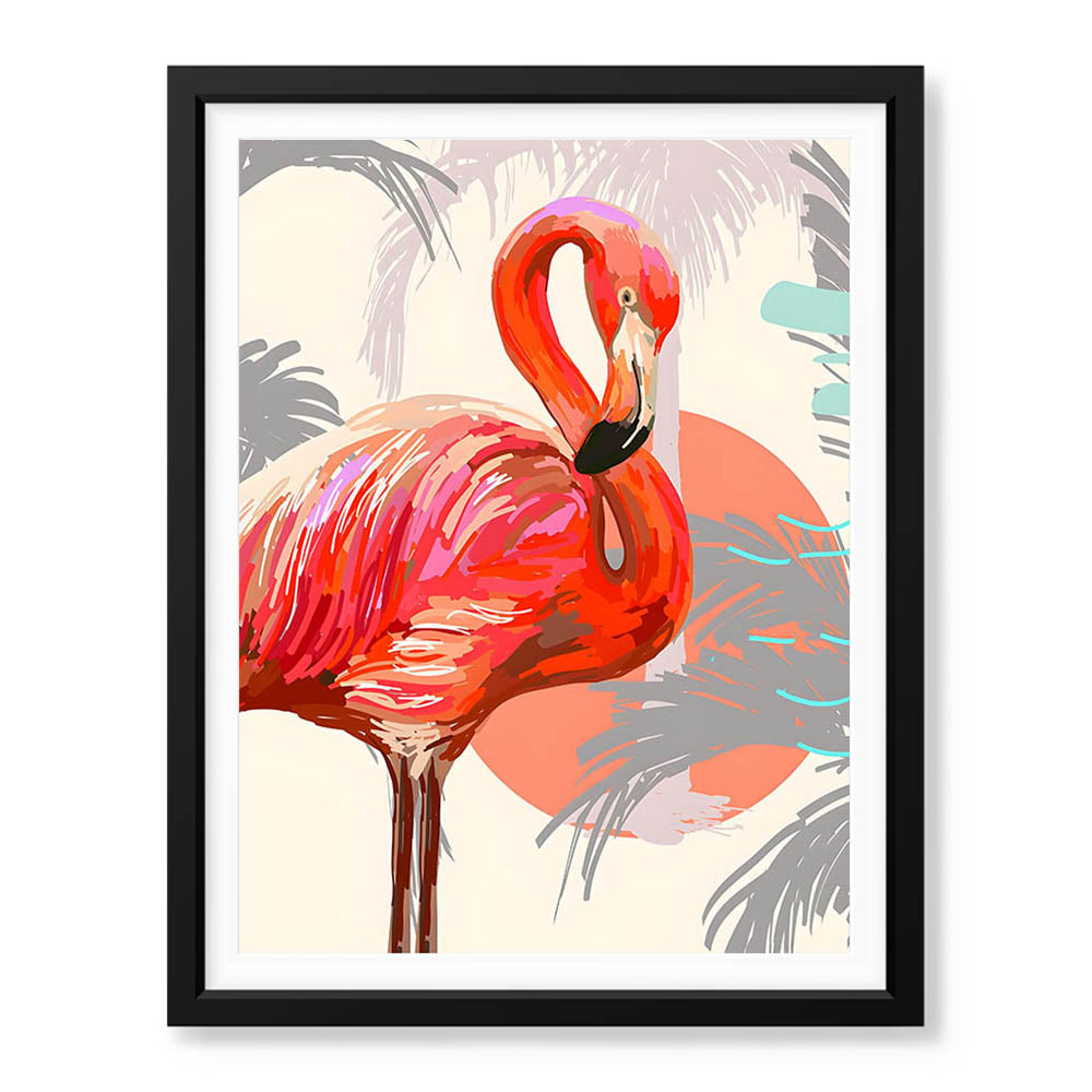 Beautiful Bird With Colorful Paint Stroke | Abstract Nature Artwork #00298 - Prime Décor