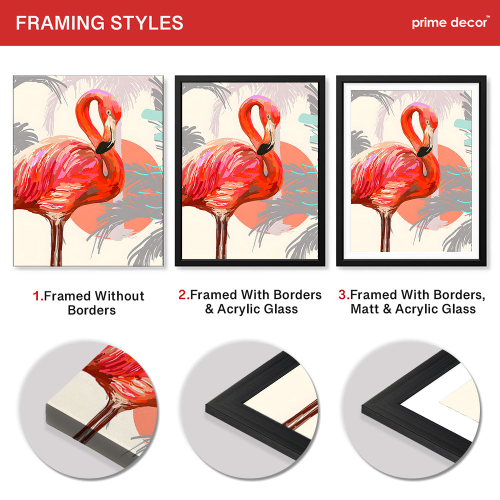 Beautiful Bird With Colorful Paint Stroke | Abstract Nature Artwork #00298 - Prime Décor