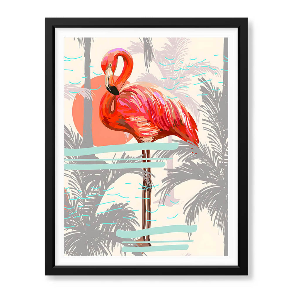 Beautiful Bird With Colorful Paint Stroke | Abstract Nature Artwork #00299 - Prime Décor