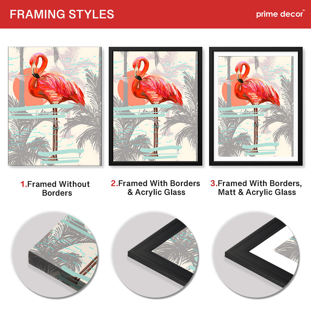 Beautiful Bird With Colorful Paint Stroke | Abstract Nature Artwork #00299 - Prime Décor