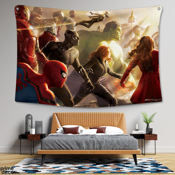 Avengers Endgame Abstract Artwork | Movie Tapestry