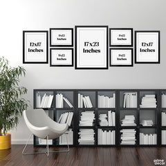 Aesthetic Black & White Sufism Art Collection (7 Panel) Classic Wall Art