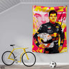 Max Verstappen with Helmet | Sports Tapestry