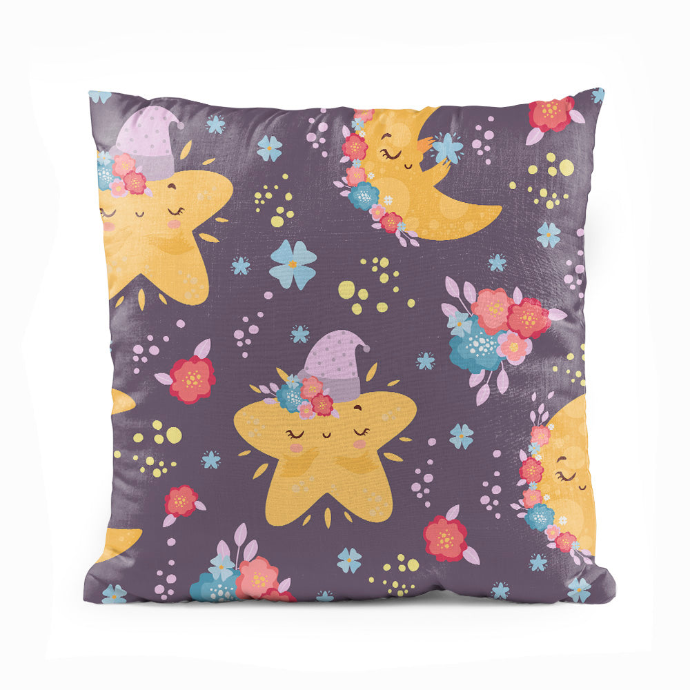 Cute Moon & Star Seamless Pattern | Nursery Cushion #304 - Prime Décor