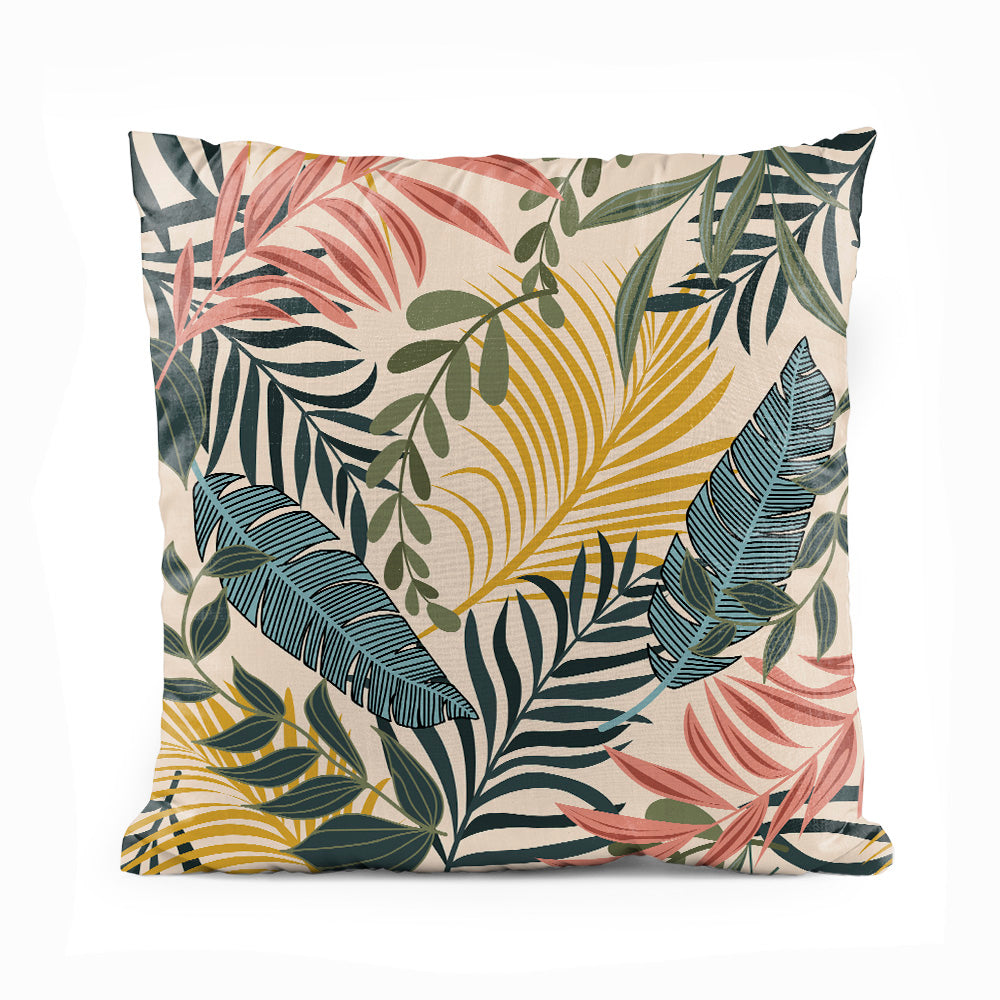 Vibrant Tropical Leafy Print | Floral Cushion #305 - Prime Décor