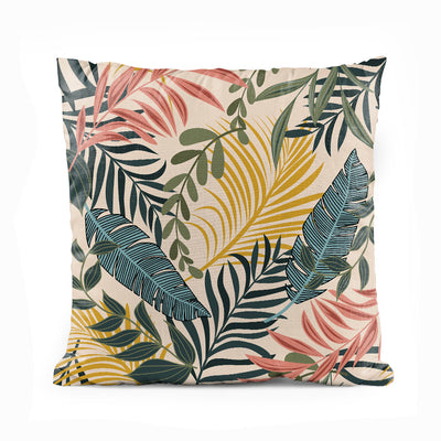 Vibrant Tropical Leafy Print | Floral Cushion #305 - Prime Décor
