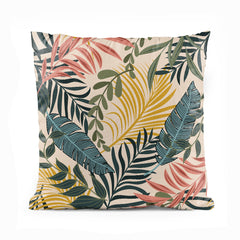 Vibrant Tropical Leafy Print | Floral Cushion #305 - Prime Décor