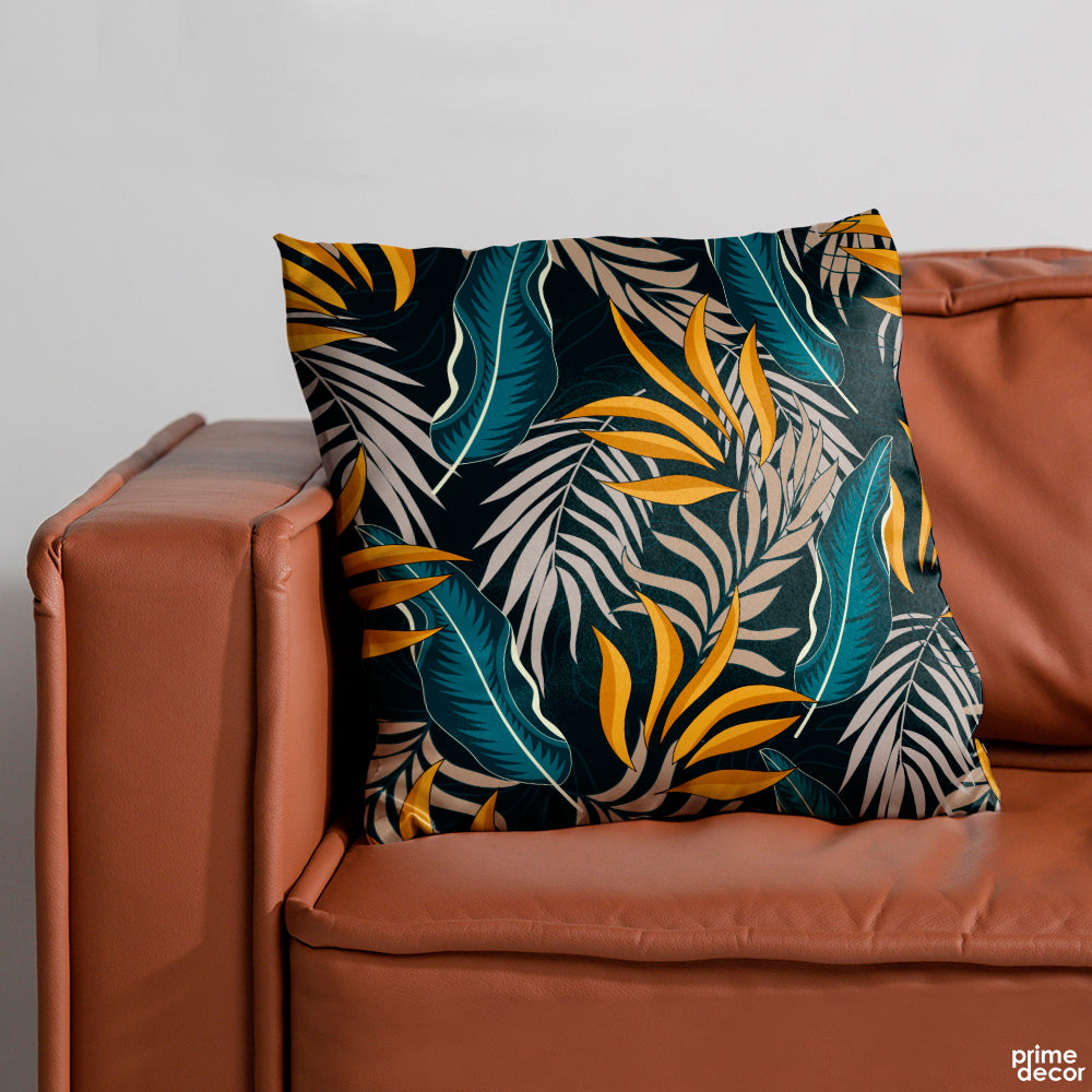 Summer Hawaiian Tropical Leaves | Floral Cushion #306 - Prime Décor