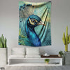 Beautiful Abstract Peacock Artwork | Animal Tapestry