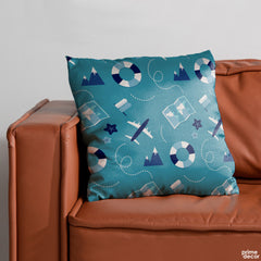 Vintage Nautical Pastel Blue | Nursery Cushion #312 - Prime Décor