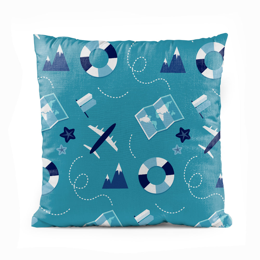 Vintage Nautical Pastel Blue | Nursery Cushion #312 - Prime Décor