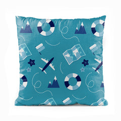 Vintage Nautical Pastel Blue | Nursery Cushion #312 - Prime Décor