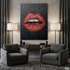 Red Bandana Lips