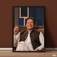 Imran Khan Smiling Portrait | Figure Poster Wall Art - Prime Décor
