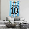 Messi No 10 Typography Artwork | Sports Tapestry