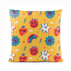 Cute Blissful Happy Shapes | Nursery Cushion #322 - Prime Décor