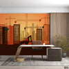 Buildings Construction Work At Sunset | Architecture Wallpaper Mural