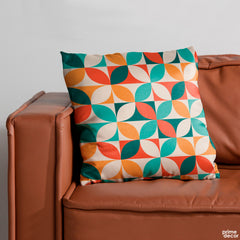 Mid Century Colorful Petals | Abstract Cushion #325 - Prime Décor