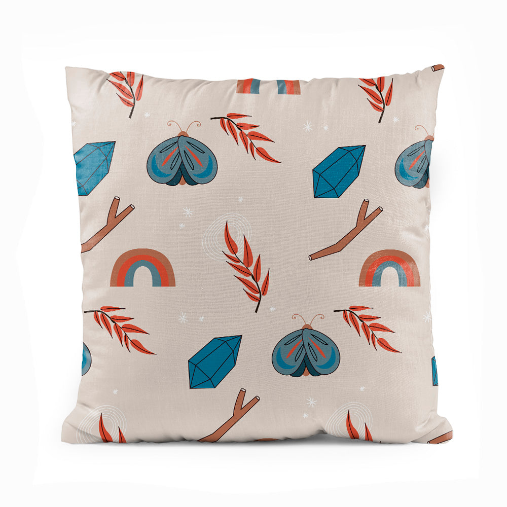 Crystal Butterfly Boho Pattern | Abstract Cushion #326 - Prime Décor