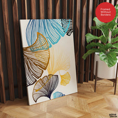 Colorful Tropical Leaves Floral Design | Abstract Floral Artwork #0032 - Prime Décor