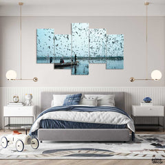 Birds Flying Over Body Of Water (5 Panel) Nature Wall Art On Sale - Prime Décor